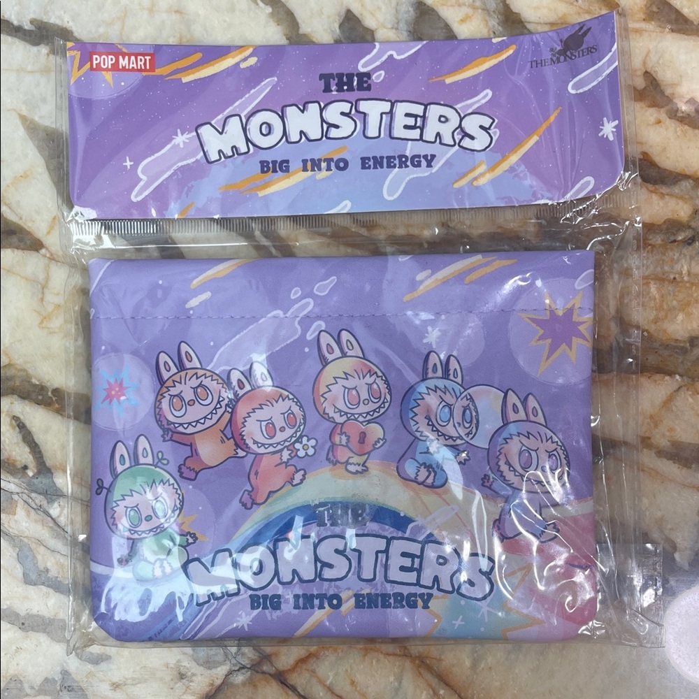 Purple 'The Monsters' Pouch